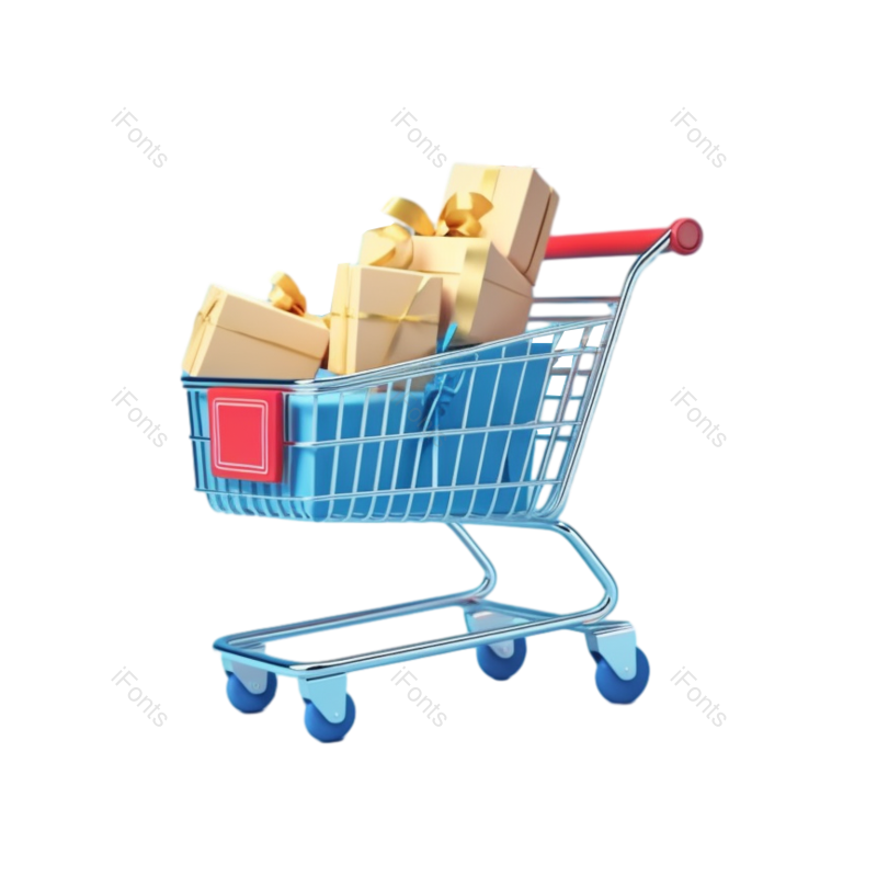 插画图片,蓝色背景元素,围巾PNG,商店免抠素材